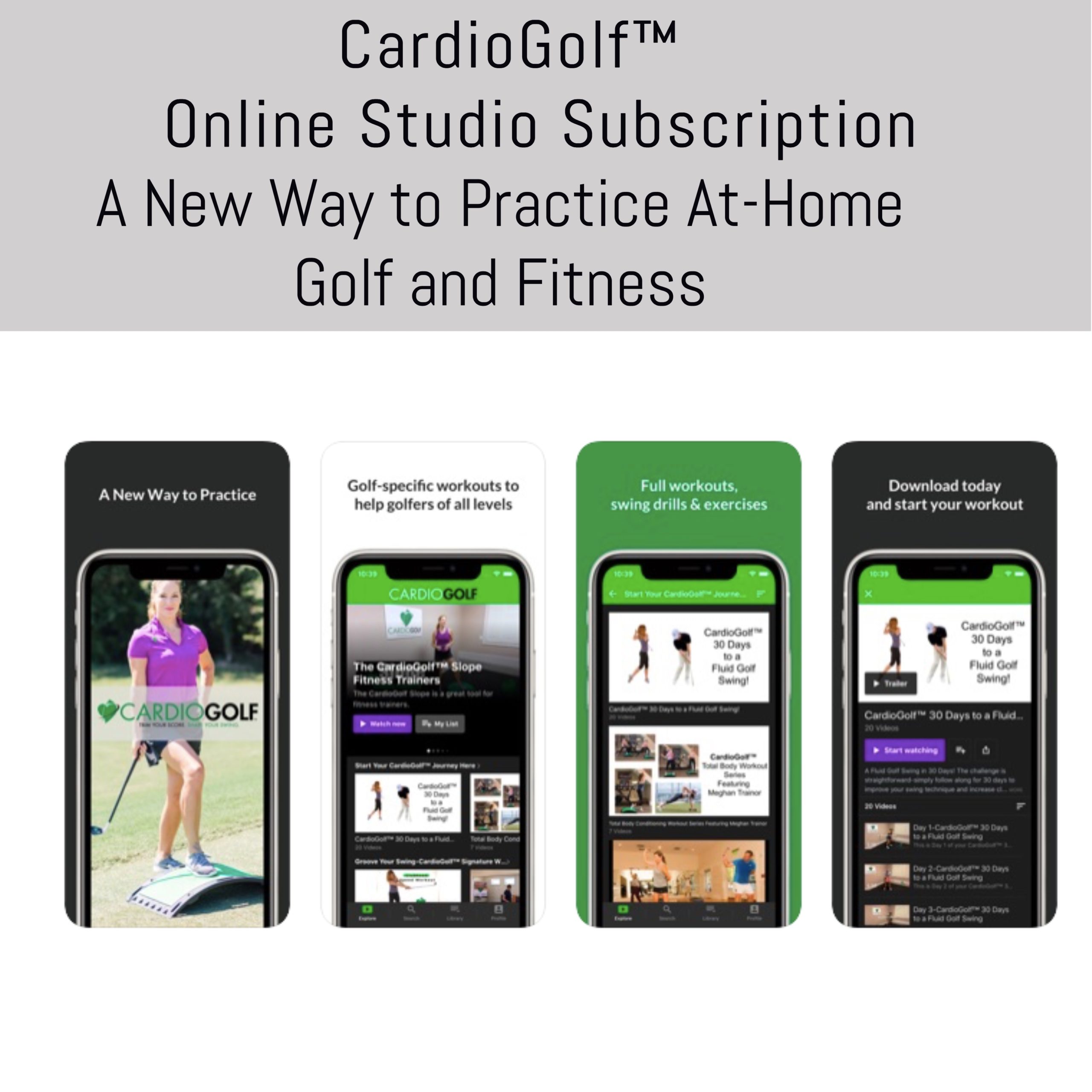 CardioGolf™ Online Studio Subscription