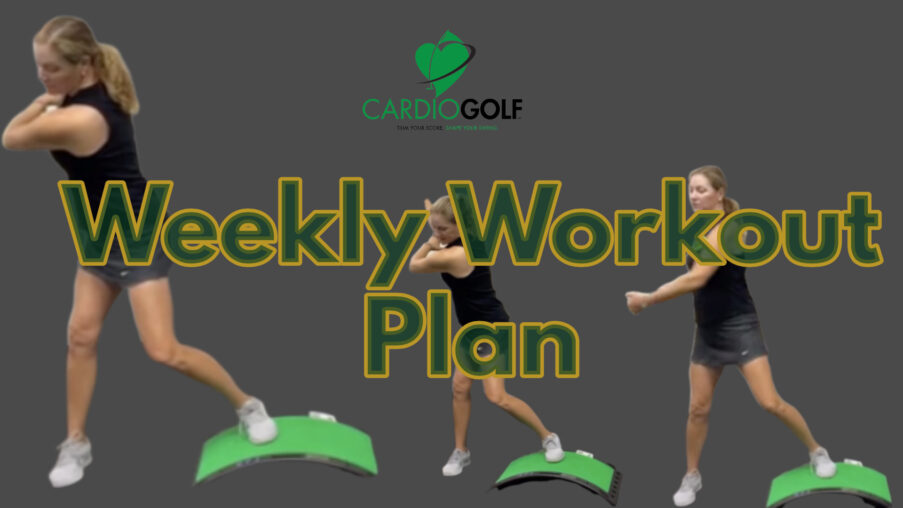Simply sign into your CardioGolf® Online Studio Subscription and after that go to the Weekly Workout Plan. As a matter of fact, all the videos will be teed up for you. Don’t miss your golf fitness workout this week!