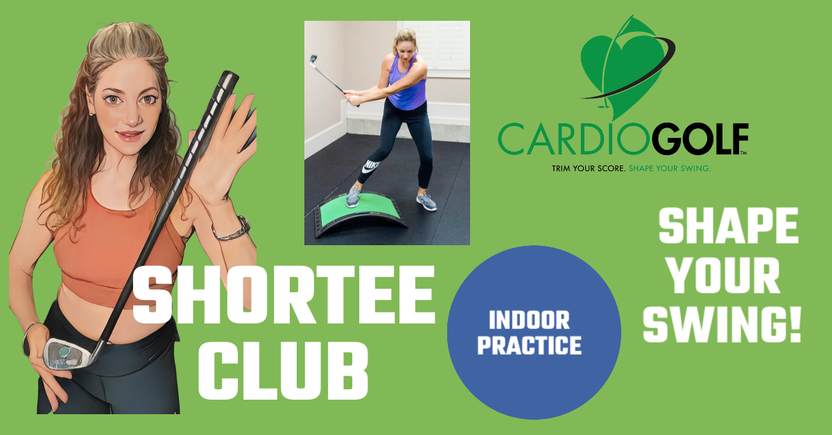 The 23″ Shortee Practice Training Club is great for indoor swing training and off-season conditioning. Professional golfers know the importance of athletic development for golf. As a recreational, you may not have the time to train like an elite athlete. But by simply adding a few swing drills into your daily routine, you can dramatically improve your game. And you don’t have to go to the golf course or driving range, you can do these exercises at home.