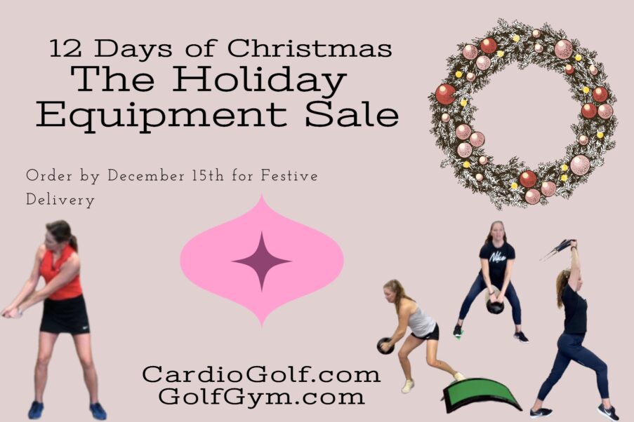 This holiday season, make home your gym and golf course. Swing into the festivities with  GolfGym® and CardioGolf® – where fitness meets the fairway. Happy holidays and happy swinging!