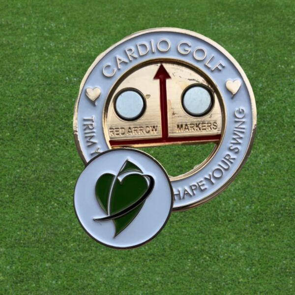 CardioGolf® ​The Red Arrow Pop Out Medallion is ideal for all of your marks on the green. A 1.5" Medallion for your long putts and a small 1" marker for your shorter putts. The duel functionality makes this the ultimate Red Arrow Marker!