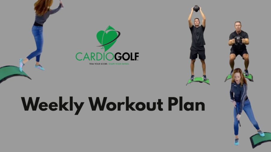 CardioGolf® Online Studio Weekly Workout Plan to Improve Your Golf Fitness-Week 3 Simply sign into your CardioGolf® Online Studio Subscription and go to the Weekly Workout Plan and all the workout videos will be teed up for you.