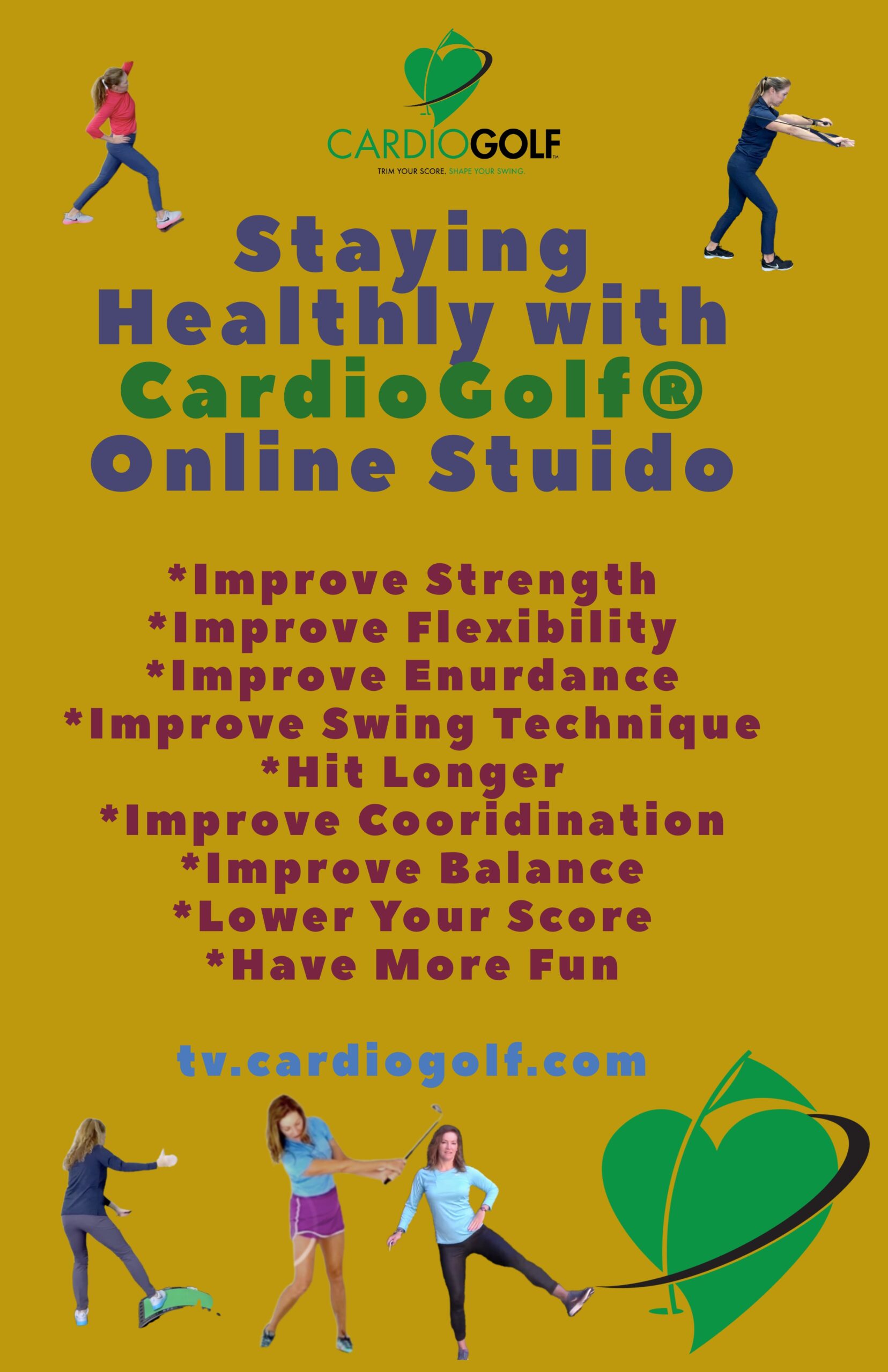 CardioGolf® can help prevent aging and keep you swinging stronger for longer! tv.cardiogolf.com